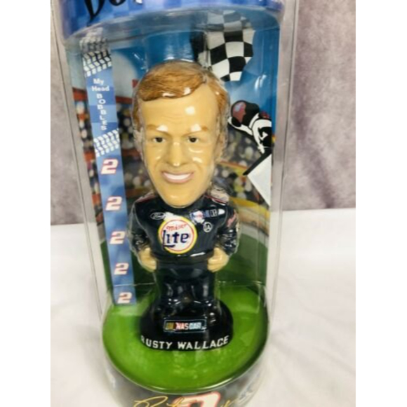 STERLING MARLIN NASCAR BOBBLE DOBBLES NASCAR #40 COORS LIGHT, NEW SEALED 8" - Picture 3 of 11